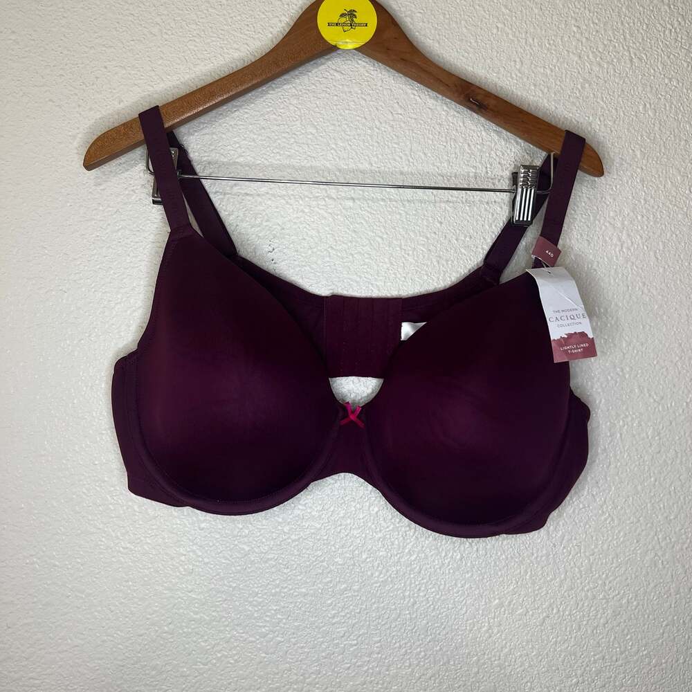 Cacique | Lane Bryant purple Lightly Lined T-Shirt bra NEW 44D
